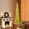 Costway 5/6/7/99 FT Pre-Lit Pencil Christmas Tree with 400 LED Lights & 699 Branch Tips Party